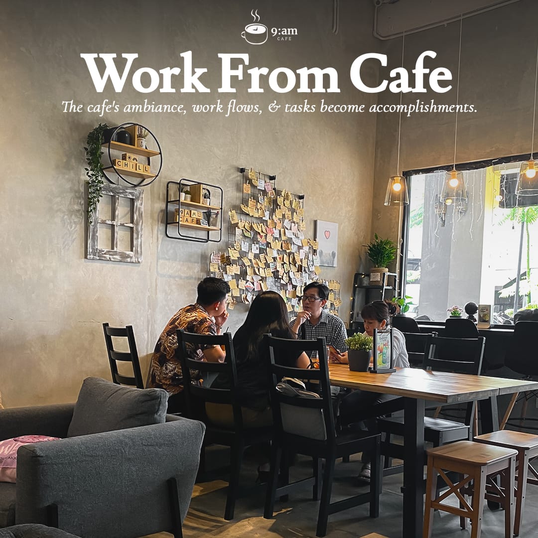 Cafe nyaman dekat Sekolah Pahoa di Gading Serpong - 9am Cafe
